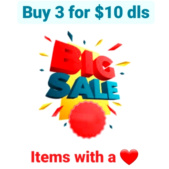 Other - Big Sale 3 items for $10